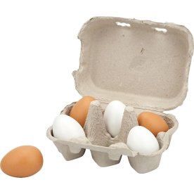 VIGA äggkartong med 6 ägg för leksakskök