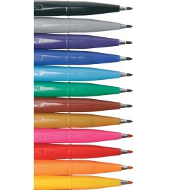 Pentel S520 Signpen fiberpenna | Gul