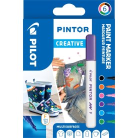 Pilot Pintor märkpenna | F | Creative | 6 färger