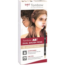 Tombow ABT dubbel penselpenna – primära färger (paket med 6) : :  Leksaker