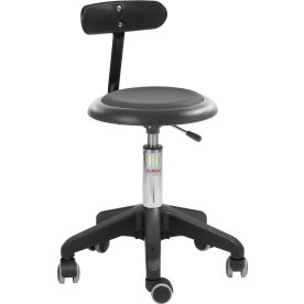 Micro pall, Mörkgrå, Konstläder, 43-56 cm,Ryggstöd