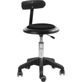 Micro pall, Svart, Ulltyg, 43-56 cm, Ryggstöd