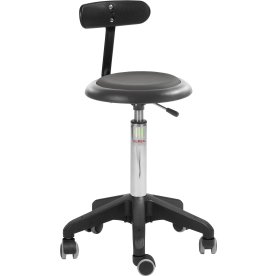 Micro pall, Mörkgrå, Konstläder, 52-71 cm,Ryggstöd