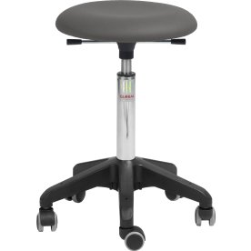 Beta stol, Mörkgrå, PUre Konstläder, 57-76 cm