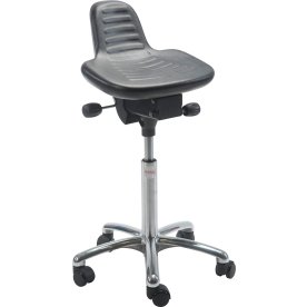 Alfa ståstödstol, Svart, 56-75 cm, Alu, Hjul