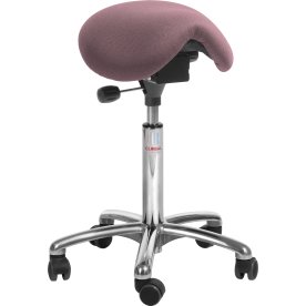 Mini sadelstol, Rosa, Tyg, 60-79 cm, Alu