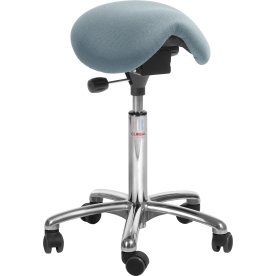 Mini sadelstol | Blågrå | 58-77cm | Aluminium