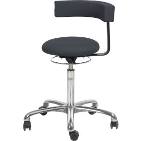 Saturn stol, svart, tyg, 54-73 cm, aluminium