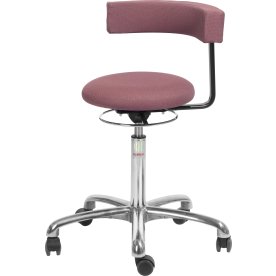 Saturn stol, rosa, tyg, 54-73 cm, aluminium