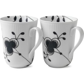 Royal Copenhagen Black Fluted Mega, mugg, 33 cl