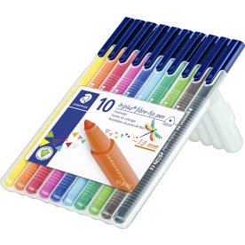 Staedtler Triplus Color 323 tuschpennor, 10 st