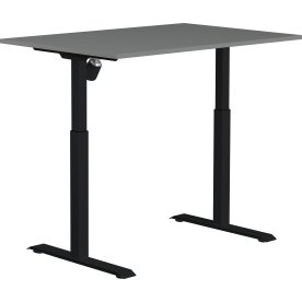 Sun-Flex I höj/sänkbart bord, 120x80 Svart/ljusgrå