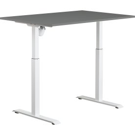 Sun-Flex I höj/sänkbart bord, 120x80, Vit/ljusgrå