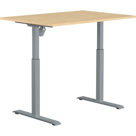 Sun-Flex I höj- & sänkbart bord | 120x80 | Grå/trä