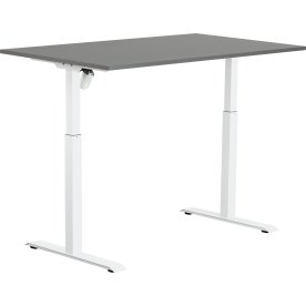 Sun-Flex I höj/sänkbart bord, 140x80, Vit/ljusgrå