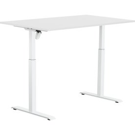 Sun-Flex I höj- och sänkbart bord, 140x80, Vit/vit