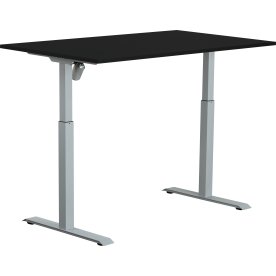 Sun-Flex I höj- & sänkbart bord 140x80 Grå/svart