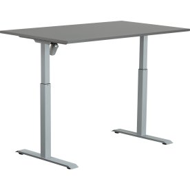 Sun-Flex I höj- och sänkbart bord, 140x80, Grå/grå