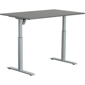 Sun-Flex I höj/sänkbart bord, 140x80, Grå/ljusgrå