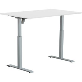 Sun-Flex I höj- och sänkbart bord, 140x80, grå/vit