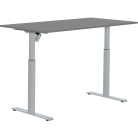 Sun-Flex I höj/sänkbart bord, 160x80, Grå/ljusgrå