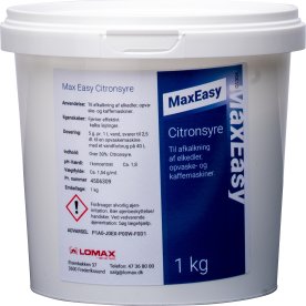Max Easy citronsyra | Pulver | 1 kg