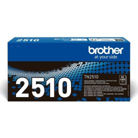 Brother TN2510 lasertoner | Svart | 1200 sidor