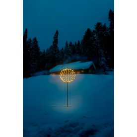 LED-ljuskula på jordspett | H75 cm