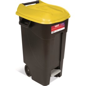 TAYG avfallsbehållare | 120 liter | Svart/gul