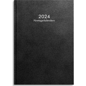 Burde 2024 Företagarkalendern, svart konstläder