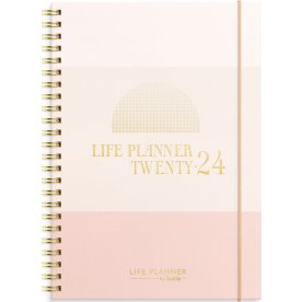 Burde 2024 Kalender Life Planner, horis., pink