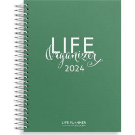 Burde 2024 Kalender Life Organizer, grön