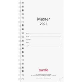 Burde 2024 Fickkalender, Master, refill
