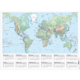 Burde 2024 Väggblad Världskarta