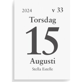 Burde 2024 Kalender Dagblock, 44x63 mm