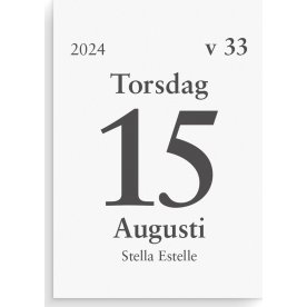 Burde 2024 Kalender Dagblock, 75x107 mm