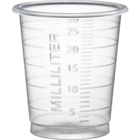 Medicinkopp 30 ml | Ø3,8 cm | Transparent