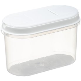 Dispenserbox, Plast, Vit/transparent, 1,2 l