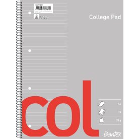 Bantex Col Kollegieblock | A4+ | Linjerat