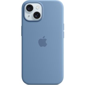 Apple iPhone 15 MagSafe silikonfodral | Vinterblå