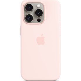 Apple iPhone 15 MagSafe silikonfodral | Ljusrosa