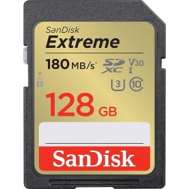 SanDisk Extreme SDXC minneskort | 128 GB