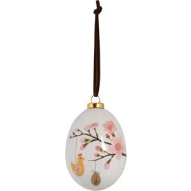 Påskägg med blomma för upphängning