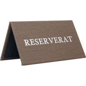 Bordsskylt | Reserverat | Kastanj