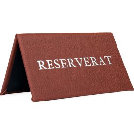 Bordsskylt | Reserverat | Brun