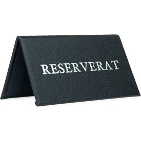 Bordsskylt | Reserverat | Svart