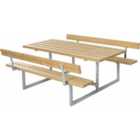 Plus Basic bänkset med ryggstöd, Thermowood