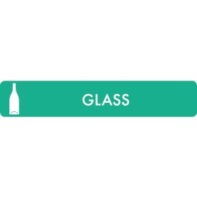 Sopsorteringsskylt | 16x3 cm | Glass