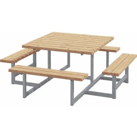 Plus picknickbord/-bänk-set, Thermowood, 200 cm