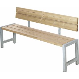 Plus plankbänk med ryggstöd | L 176 cm